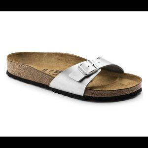 Birkenstock Madrid Birko-Flor Silver size 42